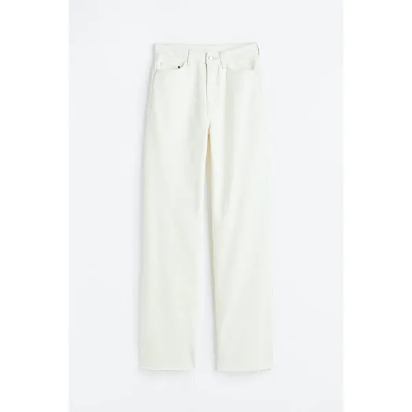 Women’s White High Waisted Loose Jeans | Trendy and Comfortable