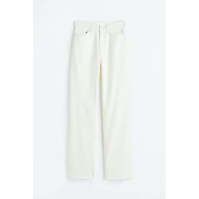 Women’s White High Waisted Loose Jeans | Trendy and Comfortable