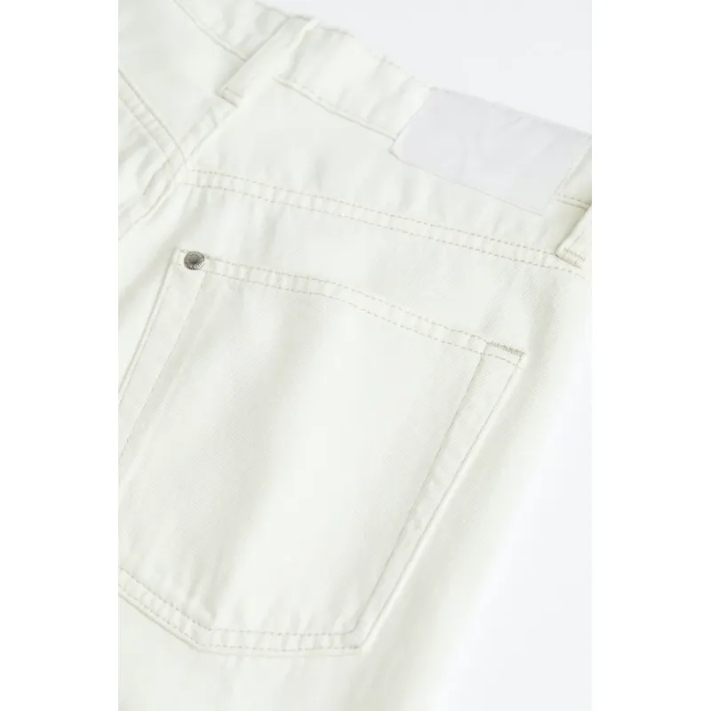 Women’s White High Waisted Loose Jeans | Trendy and Comfortable