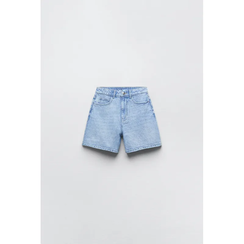 High-Rise Relaxed Fit Denim Shorts | Comfortable and Stylish