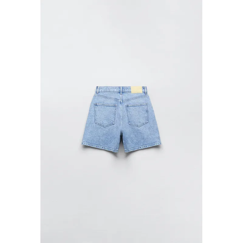 High-Rise Relaxed Fit Denim Shorts | Comfortable and Stylish