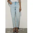High Waist Loose Comfort Fit Denim Trousers - Light Blue | Stylish and Comfortable