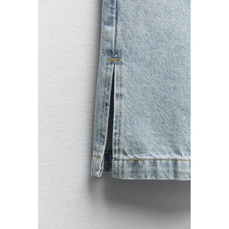 Light Blue High Waist Wide Leg Cargo Jeans | Fashionable and Functional