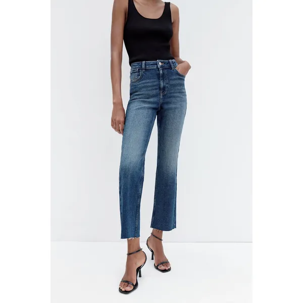 Blue High Rise Flared Jeans | Stylish and Flattering