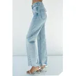 Mid-Blue High-Rise Straight-Leg Long Jeans | Classic and Timeless