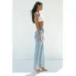Mid-Blue High-Rise Straight-Leg Long Jeans | Classic and Timeless