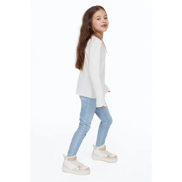 Toddler Cute Jeans | Sky Blue Slightly Loose | Comfortable and Adorable