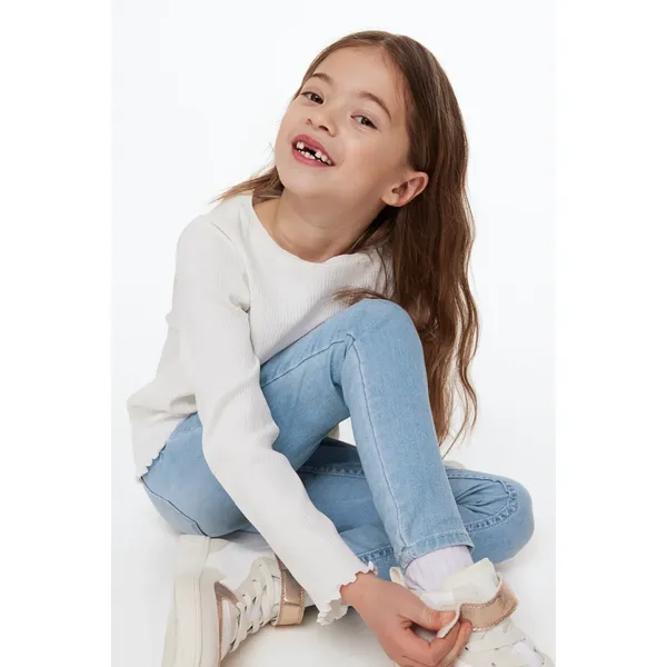 Toddler Cute Jeans | Sky Blue Slightly Loose | Comfortable and Adorable