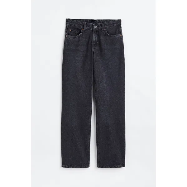 Low Rise Straight Jeans | Black and Blue | Versatile and Stylish