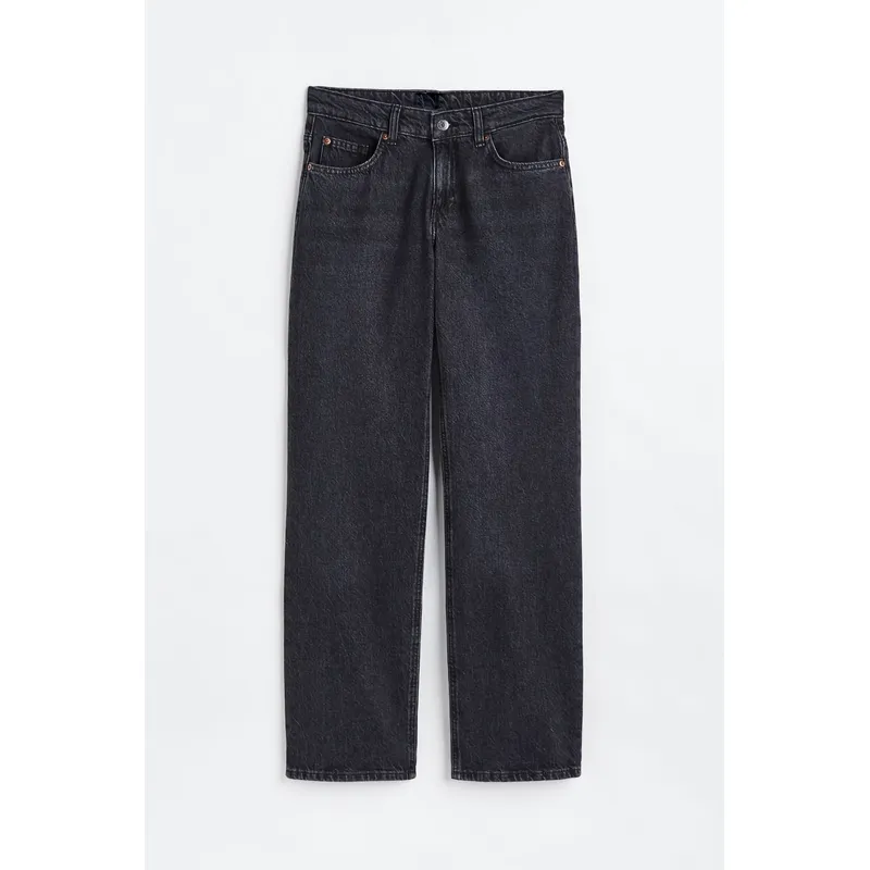 Low Rise Straight Jeans | Black and Blue | Versatile and Stylish