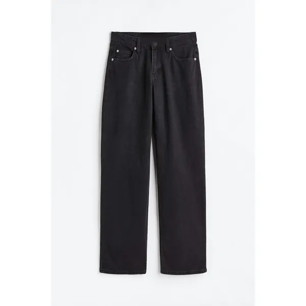 Low Rise Straight Jeans | Black and Blue | Versatile and Stylish