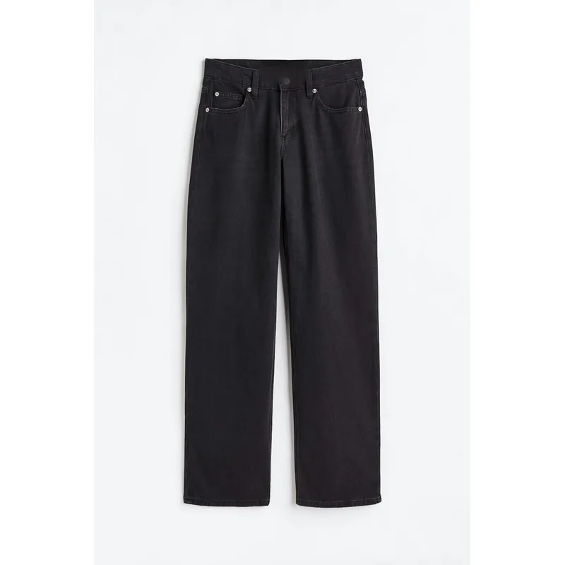 Low Rise Straight Jeans | Black and Blue | Versatile and Stylish