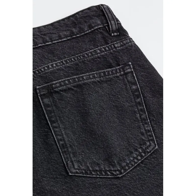 Low Rise Straight Jeans | Black and Blue | Versatile and Stylish