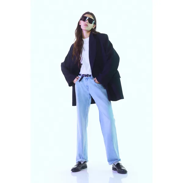 Low Rise Straight Jeans | Black and Blue | Versatile and Stylish