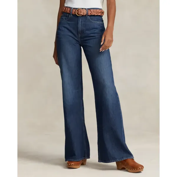Ladies High Waist Wide Leg Jeans | Trendy and Comfortable