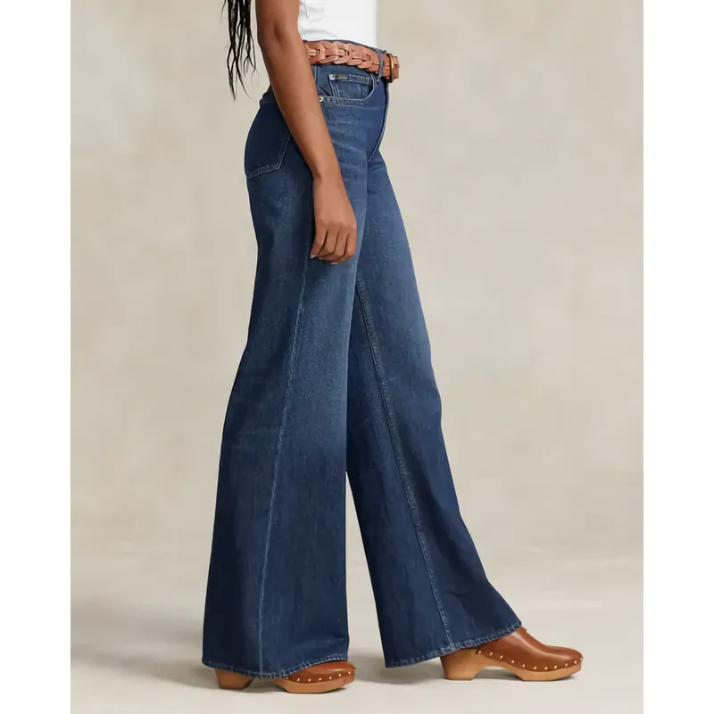 Ladies High Waist Wide Leg Jeans | Trendy and Comfortable