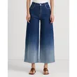 Gradient Cropped High-Rise Wide-Leg Jeans | Bold and Fashionable