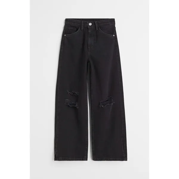 Black Loose Fit High Waist Jeans | Comfortable and Stylish