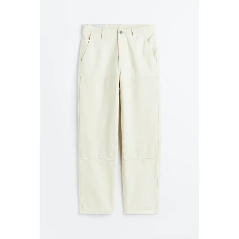 Men’s Creamy Loose Worker’s Jeans | Comfortable and Functiona