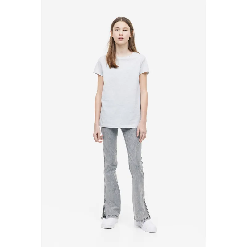 Gray Kids’ Flared Denim Inner Pants | Comfortable and Stylish