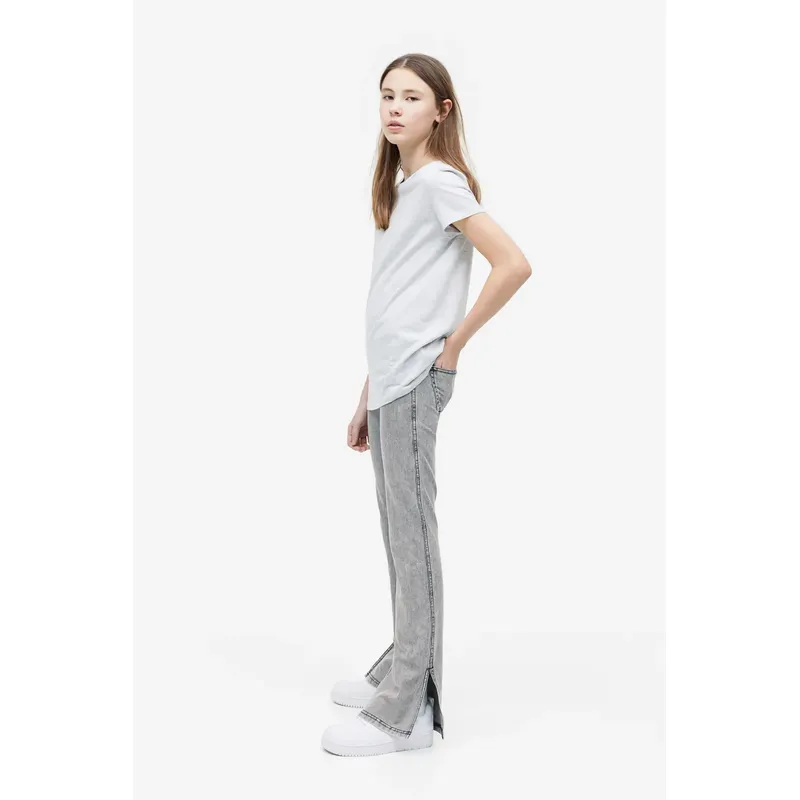 Gray Kids’ Flared Denim Inner Pants | Comfortable and Stylish