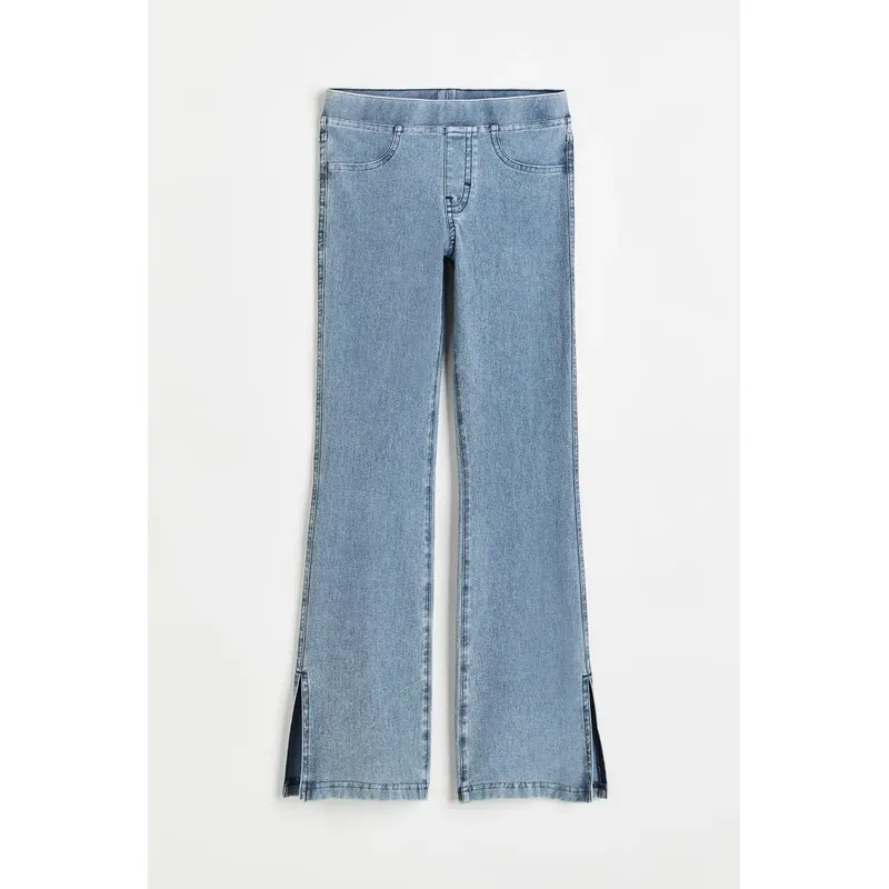 Light Denim Blue Flared Denim Inner Leggings | Stylish and Comfortable