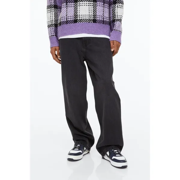 Men’s Long Black Loose Jeans | Comfortable and Versatile