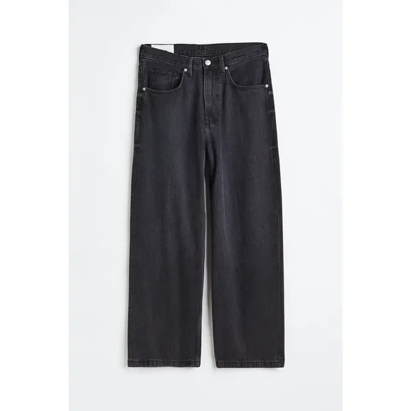 Men’s Long Black Loose Jeans | Comfortable and Versatile