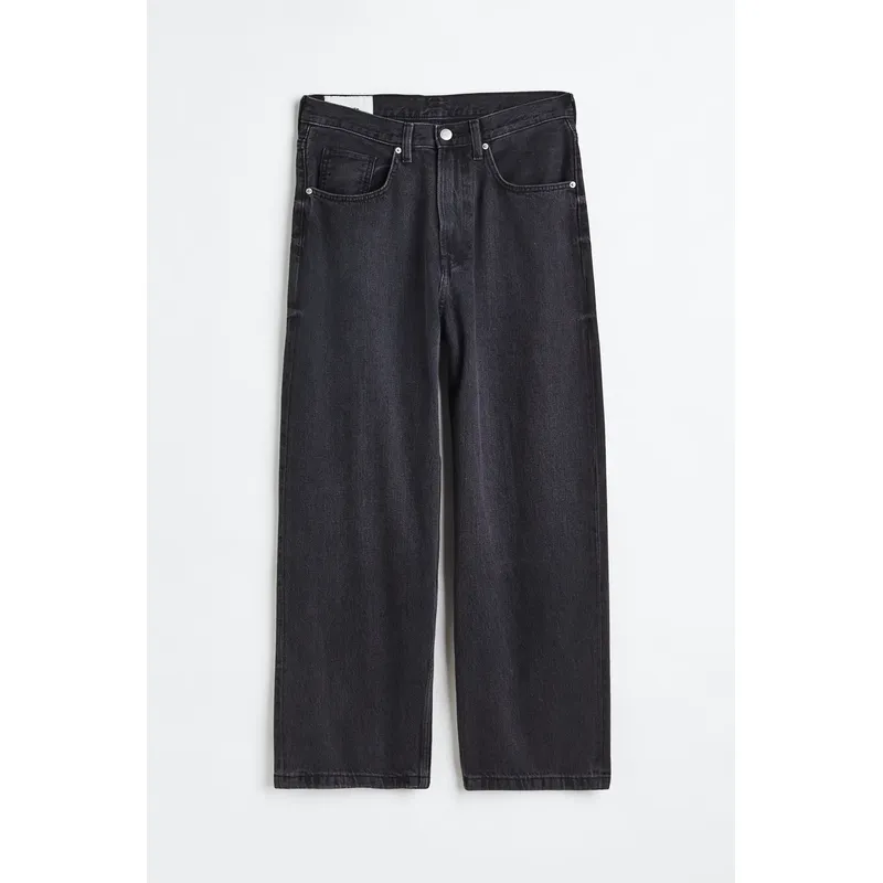 Men’s Long Black Loose Jeans | Comfortable and Versatile