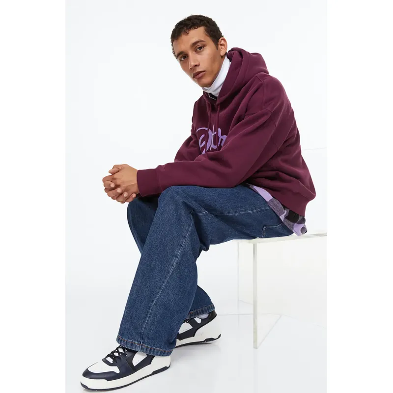 Dark Denim Blue Wide Denim Pants for Men | Stylish and Comfortable