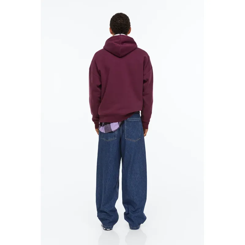 Dark Denim Blue Wide Denim Pants for Men | Stylish and Comfortable