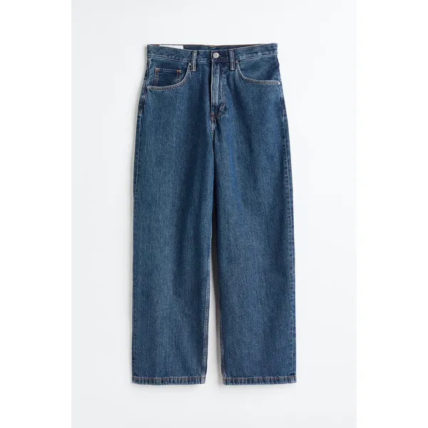 Dark Denim Blue Wide Denim Pants for Men | Stylish and Comfortable