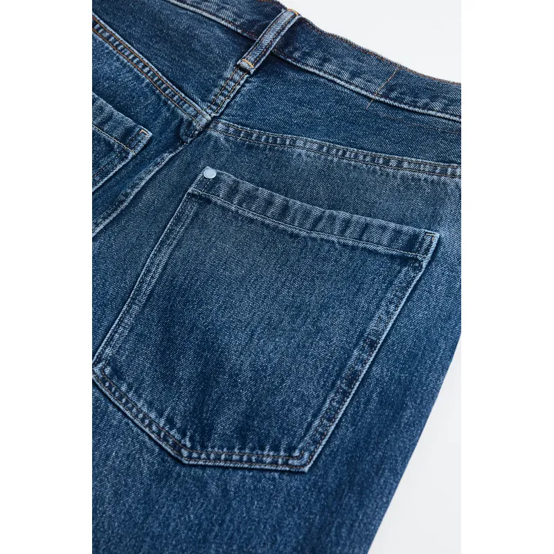 Dark Denim Blue Wide Denim Pants for Men | Stylish and Comfortable