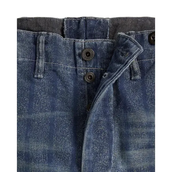 Slim-Fit Indigo Striped Twill Trousers | Stylish and Comfortable