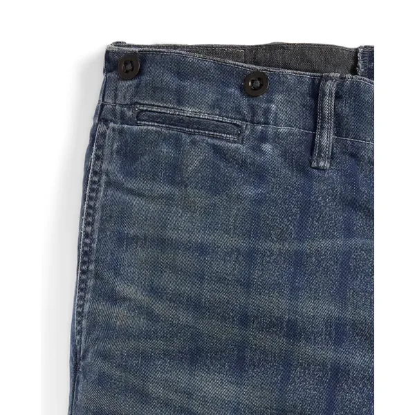 Slim-Fit Indigo Striped Twill Trousers | Stylish and Comfortable