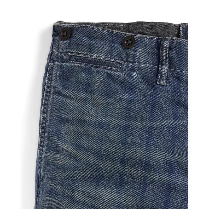 Slim-Fit Indigo Striped Twill Trousers | Stylish and Comfortable