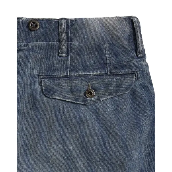 Slim-Fit Indigo Striped Twill Trousers | Stylish and Comfortable