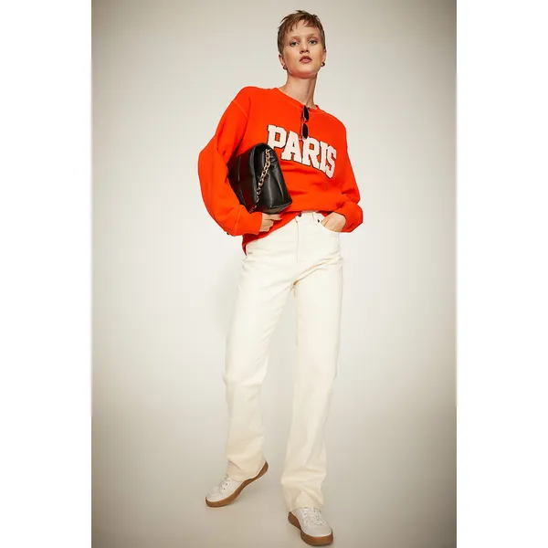 Straight-Leg High-Rise Jeans | Light Blue, Dark Blue, White | Versatile and Stylish