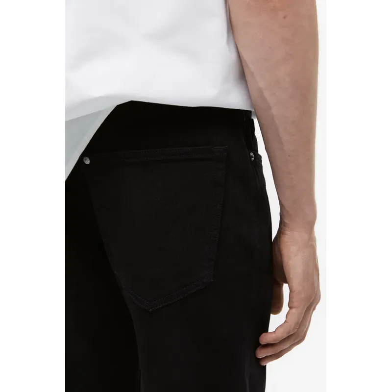 Men’s Black Mid Waist Jeans | Classic and Versatile | Shop Now