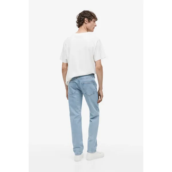 Men’s Sky Blue Mid Waist Jeans | Cool and Versatile | Shop Now