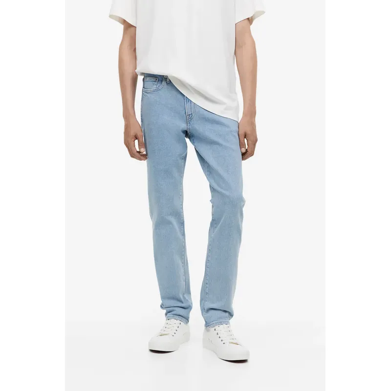 Men’s Sky Blue Mid Waist Jeans | Cool and Versatile | Shop Now