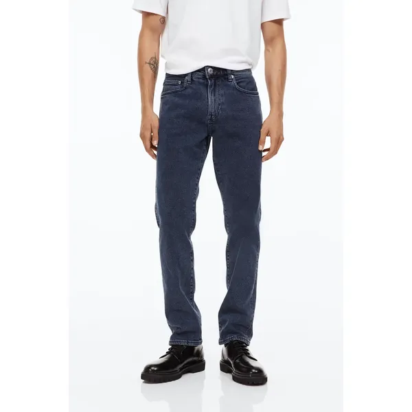 Mid Rise Dark Blue Men’s Jeans | Classic Fit and Timeless Style | Shop Now