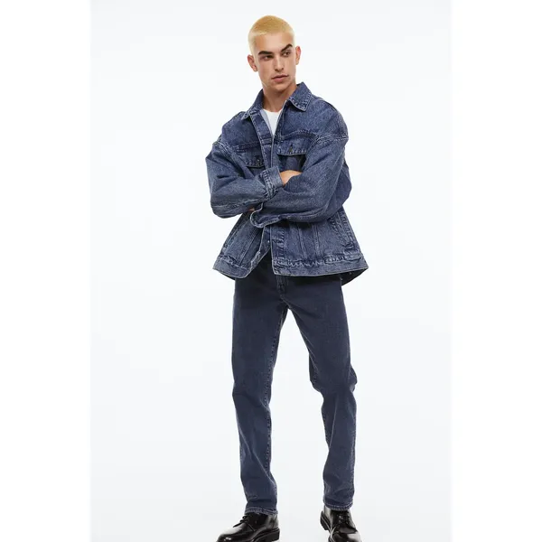 Mid Rise Dark Blue Men’s Jeans | Classic Fit and Timeless Style | Shop Now