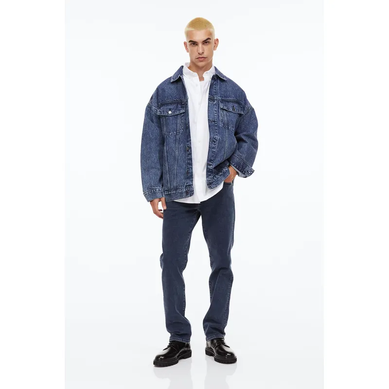 Mid Rise Dark Blue Men’s Jeans | Classic Fit and Timeless Style | Shop Now