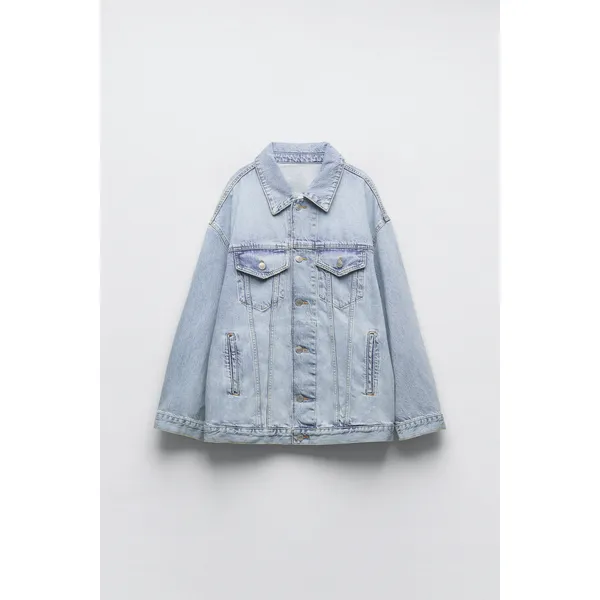 Light Blue Loose Denim Jacket | Casual and Trendy Outerwear | Shop Now