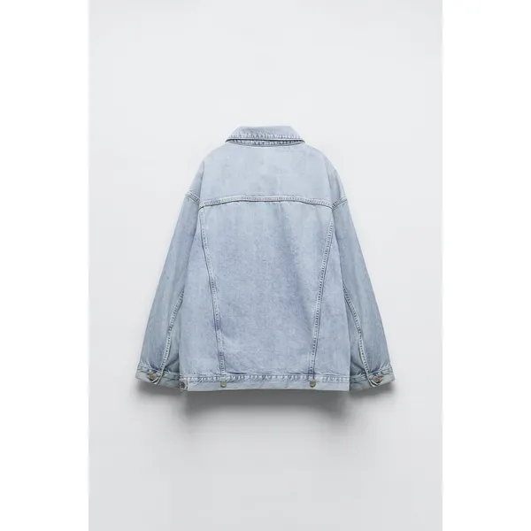 Light Blue Loose Denim Jacket | Casual and Trendy Outerwear | Shop Now