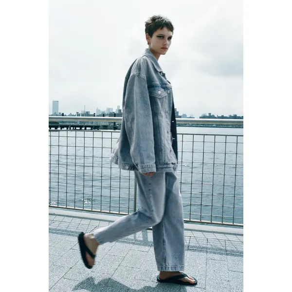 Light Blue Loose Denim Jacket | Casual and Trendy Outerwear | Shop Now