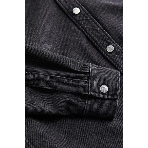 Regular Fit Denim Jacket Shirt Black | Versatile and Stylish Outerwear | Shop Now