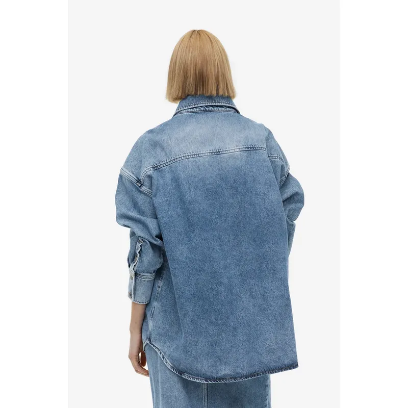 Plus Size Denim Shirt Ladies | Stylish and Comfortable | Shop Now