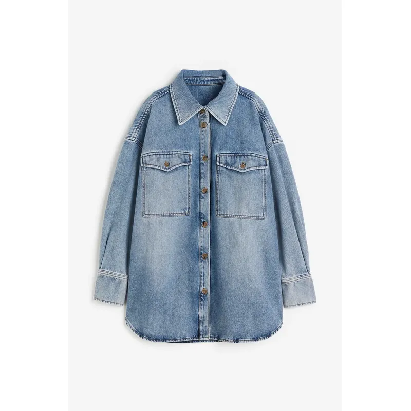 Plus Size Denim Shirt Ladies | Stylish and Comfortable | Shop Now